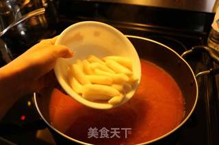 #信任之美#【无油】韩式炒年糕的做法步骤:3