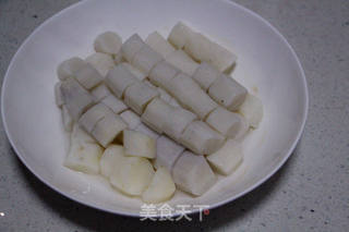桔子酱蓝莓口味山药泥的做法步骤:4