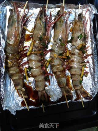 ＃信任之美＃烤大虾的做法步骤：5