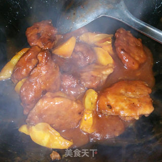 #信任之美#冬柿糖醋肉的做法步骤:8