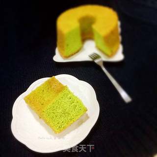 #信任之美#菠菜戚风蛋糕的做法步骤:12