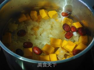 #信任之美#双红银耳南瓜汤的做法步骤:5