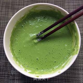 #信任之美#波菜煎饼的做法步骤:5