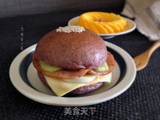 #信任之美#黑米汉堡(冷藏中种)的做法步骤:20