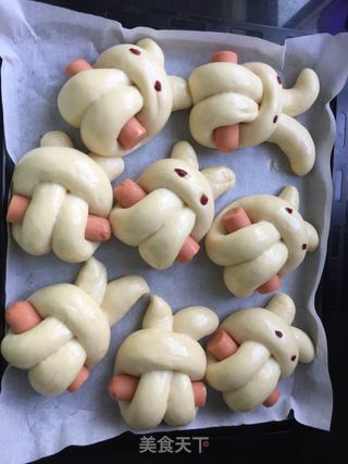 #信任之美#小兔火肠包的做法步骤:10