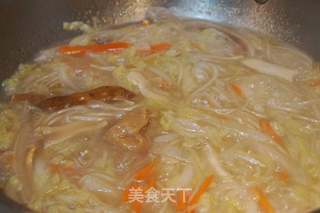 #信任之美#松茸白菜炖粉条的做法步骤:10