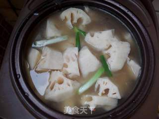 #信任之美#腊猪脚炖莲藕的做法步骤:8