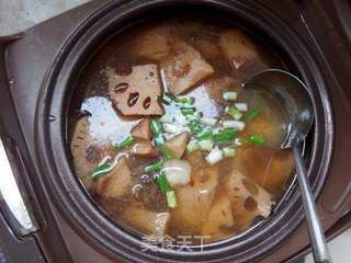 #信任之美#腊猪脚炖莲藕的做法步骤:9