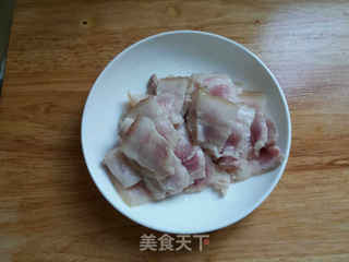 香干回锅肉的做法步骤:4