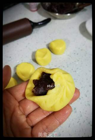 #信任之美#豆沙包(蒸)的做法步骤:5