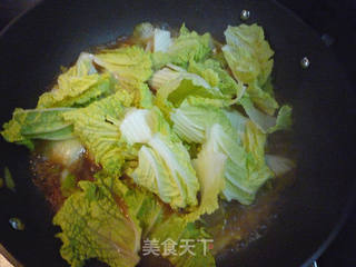 #信任之美#白菜炖粉条的做法步骤:11