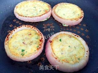 #信任之美#洋葱圈鸡蛋饼的做法步骤:4