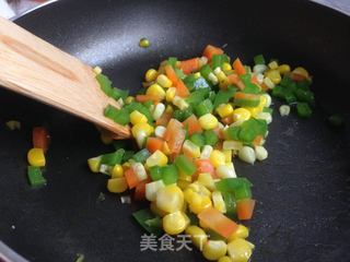 三色鲜蔬盏的做法步骤:4