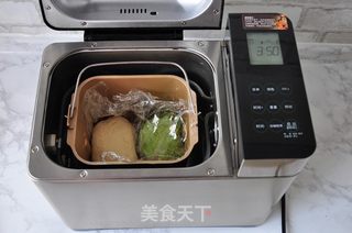抹茶蜜豆吐司的做法步骤:10