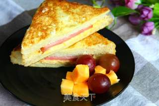 #信任之美#火腿西多士的做法步骤:10