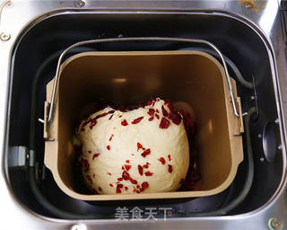 酸奶蔓越莓一键式吐司的做法步骤:4