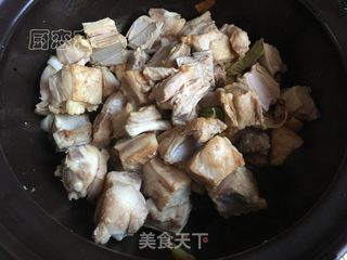 萝卜煲羊排的做法步骤:4