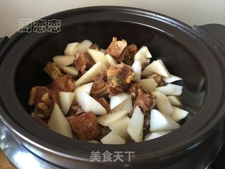 萝卜煲羊排的做法步骤:9