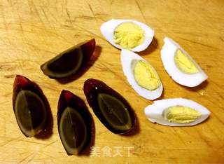 蒜泥双蛋拼盘的做法步骤:2