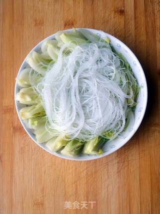 蒜蓉粉丝蒸娃娃菜的做法步骤:5