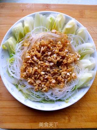 蒜蓉粉丝蒸娃娃菜的做法步骤:8