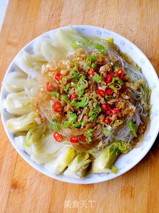 蒜蓉粉丝蒸娃娃菜的做法步骤:10