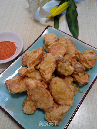 #信任之美#香炸杏鲍菇的做法步骤:7