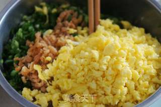 #信任之美#海米韭菜鹅蛋馅饺子的做法步骤:5