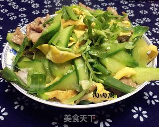 #信任之美#青瓜肉片炒蛋#肉肉厨#肉肉厨的做法步骤：11