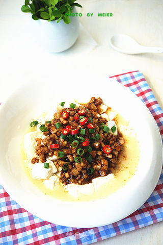 #信任之美#【肉末嫩豆腐】的做法步骤:8