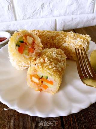 #信任之美#脆皮饭团的做法步骤:16