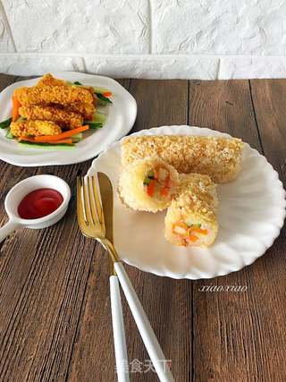 #信任之美#脆皮饭团的做法步骤:17