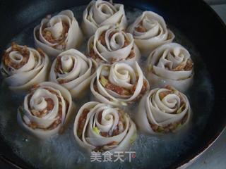 #信任之美#玫瑰花煎饺的做法步骤：14