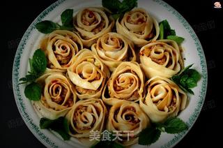 #信任之美#玫瑰花煎饺的做法步骤:15