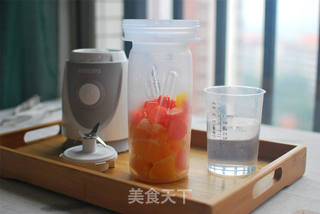 #信任之美#鲜橙胡萝卜汁,健康饮品的做法步骤:3