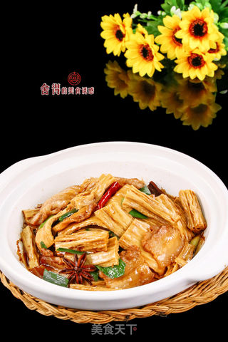 #信任之美#欲罢不能的美味【五花肉烧腐竹】的做法步骤:5