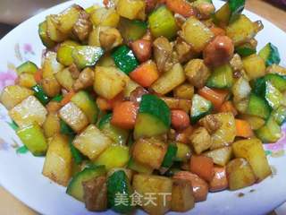 肉炒三丁的做法步骤:7