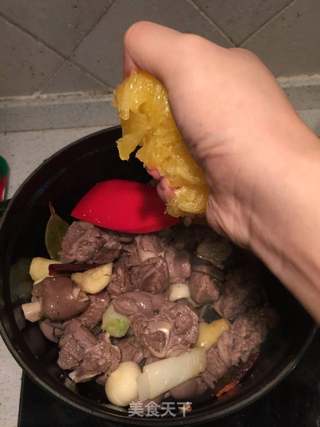 鲜橙红焖羊肉的做法步骤:8