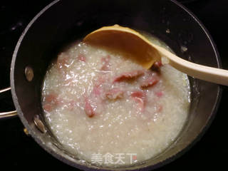 #信任之美#牛肉生菜粥的做法步骤:3