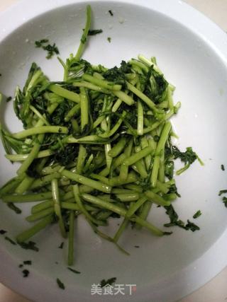 #信任之美#腌茼蒿的做法步骤:5