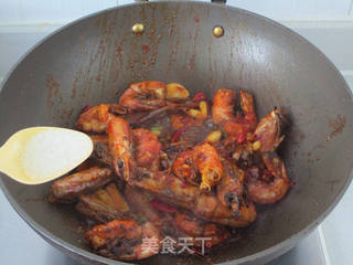 #信任之美#干锅大虾的做法步骤:8