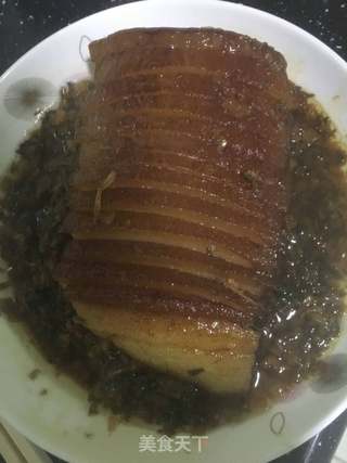 梅菜扣肉的做法步骤:8