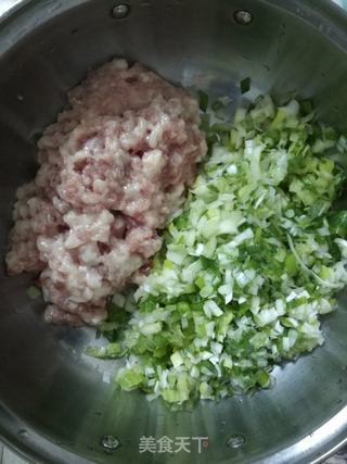 大葱猪肉包的做法步骤:3