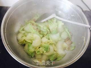 #信任之美#白菜炖粉条的做法步骤:5