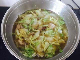 #信任之美#白菜炖粉条的做法步骤:6