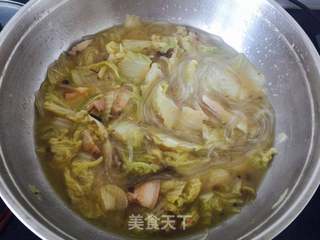 #信任之美#白菜炖粉条的做法步骤:7