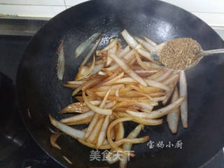 #信任之美#孜然小炒洋葱的做法步骤:5