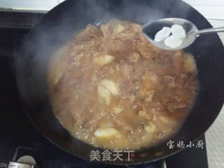 #信任之美#排骨烧山药的做法步骤:11