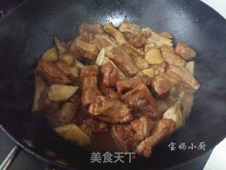 #信任之美#排骨烧山药的做法步骤:12