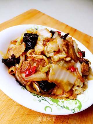大白菜粉条炒肉的做法步骤:13
